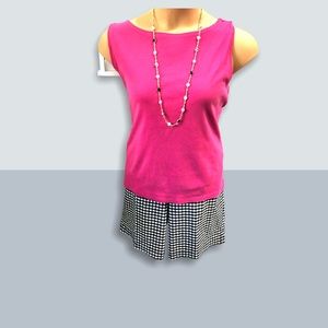 Talbots Black & White Gingham 19” Shorts